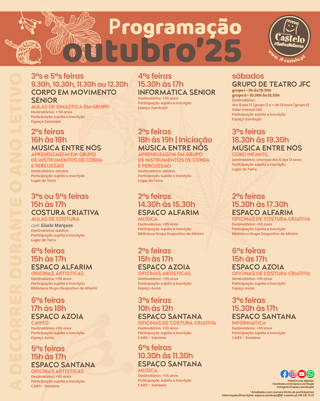 OUTUBRO´25 | PROGRAMAÇÃO
