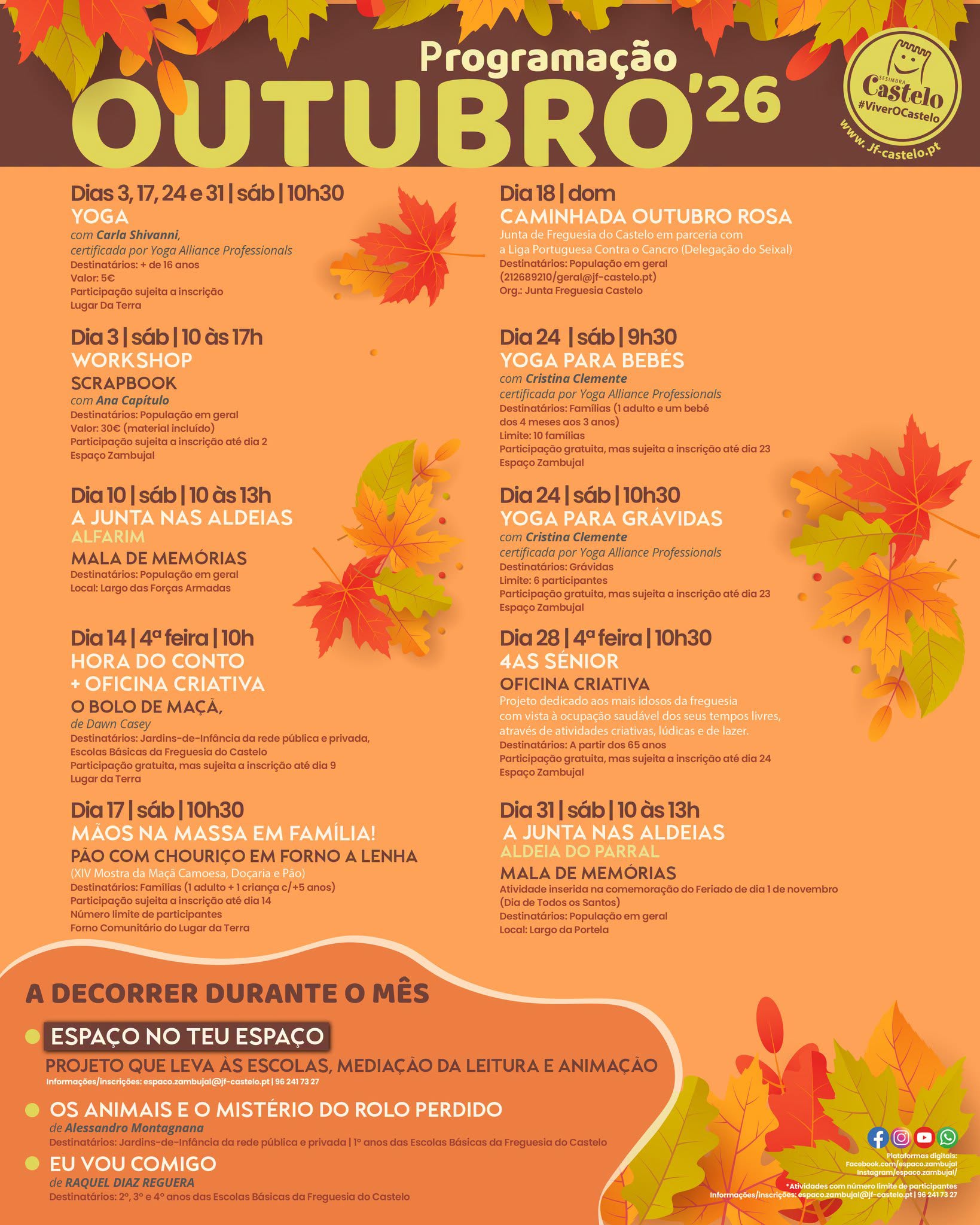 OUTUBRO´26 | PROGRAMAÇÃO