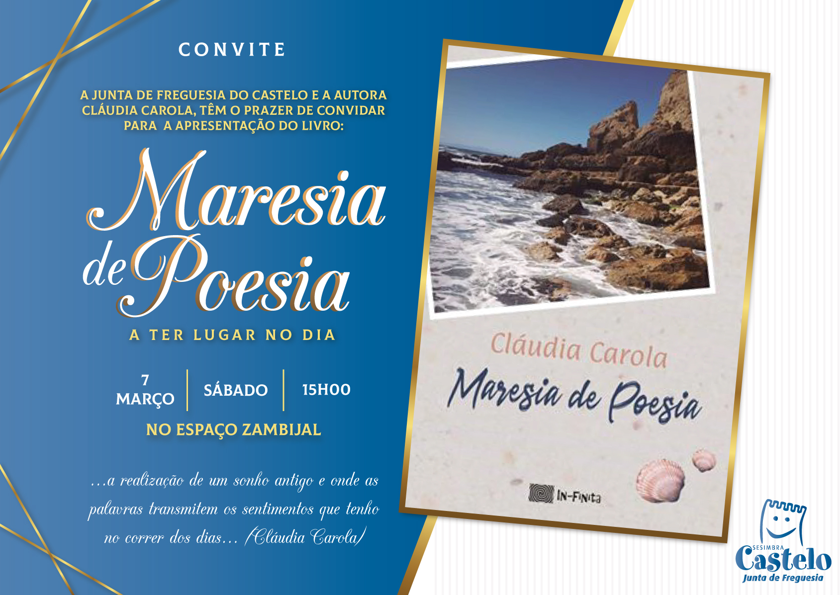 MARESIA DE POESIA de Cláudia Carola | APRESENTAÇÂO