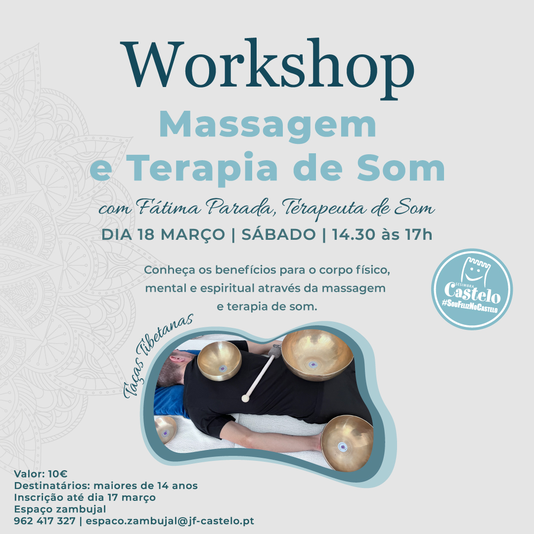 WORKSHOP | MASSAGEM E TERAPIA DE SOM