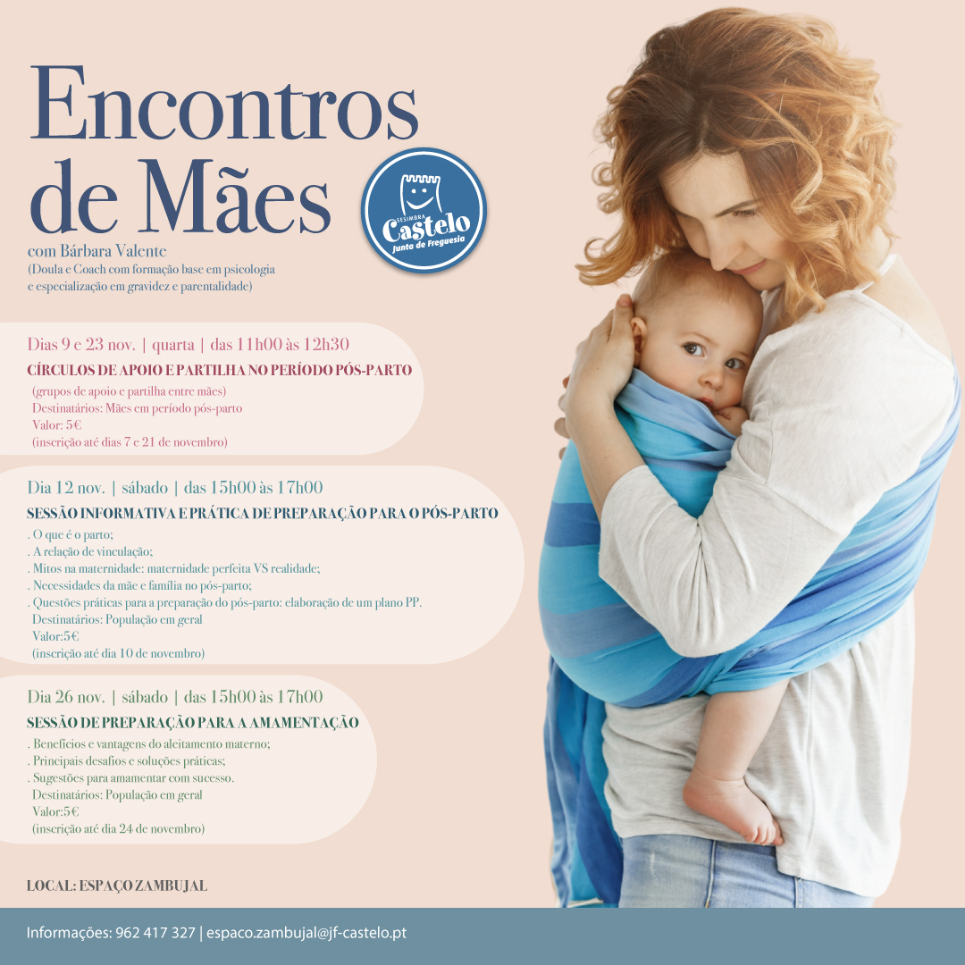 ENCONTRO DE MÃES | Sessão de preparação para a Amamentação