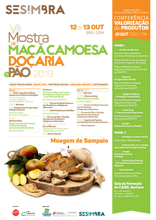 VII Mostra da Maçã Camoesa, Doçaria e Pão Caseiro na Moagem de Sampaio