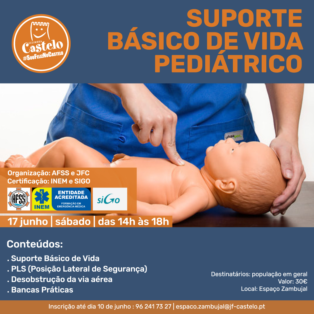 Formação| SUPORTE BÁSICO DE VIDA  PEDIÁTRICO