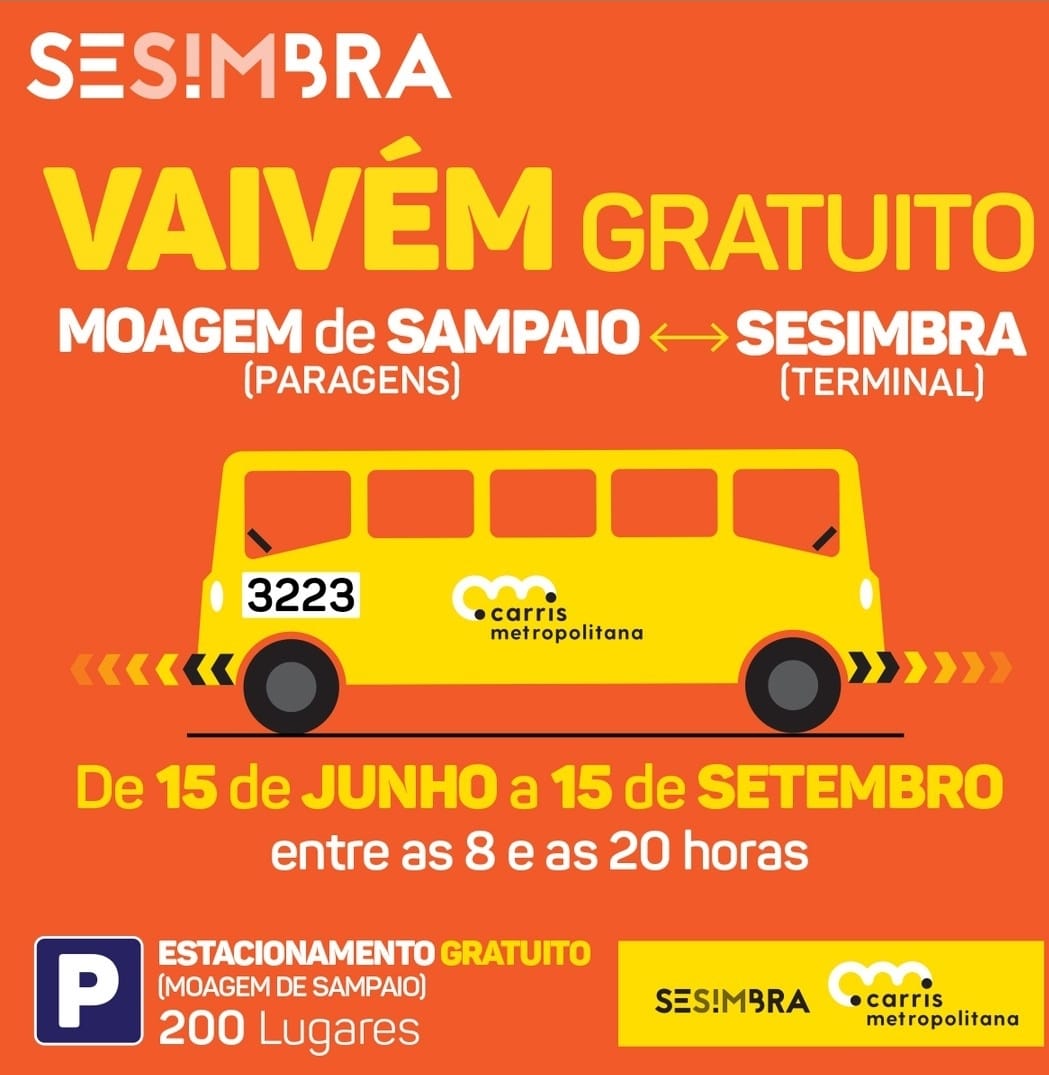 VAIVÉM GRATUITO - 15 de junho a 15 de setembro