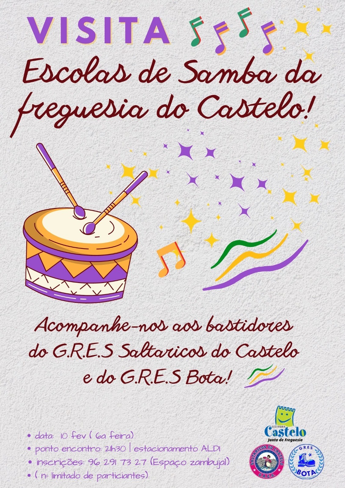 VISITA | Escolas Samba Freguesia do Castelo